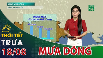 Thời tiết trưa, chiều 18/08/2023: Miền Bắc bắt đầu đợt mưa dông mới| VTC14