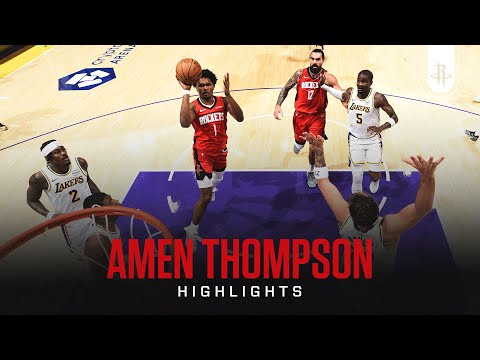 Amen Thompson (26 points) Highlights vs. Los Angeles Lakers