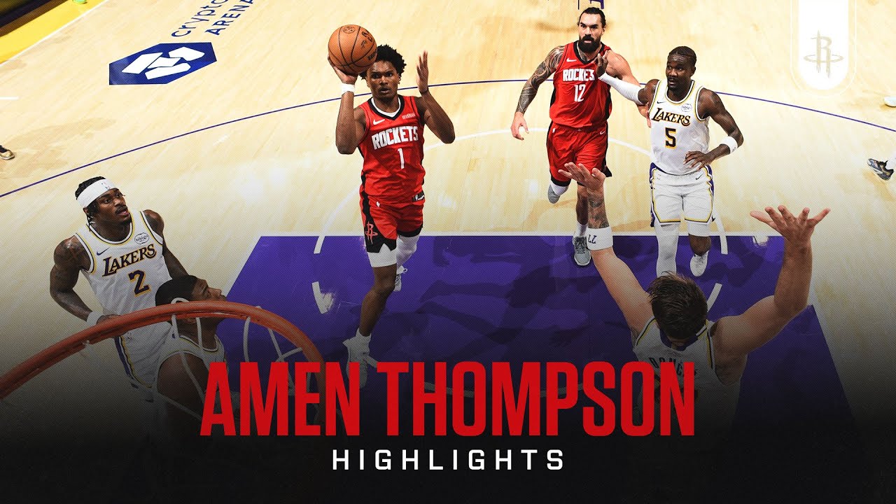 Amen Thompson (26 points) Highlights vs. Los Angeles Lakers