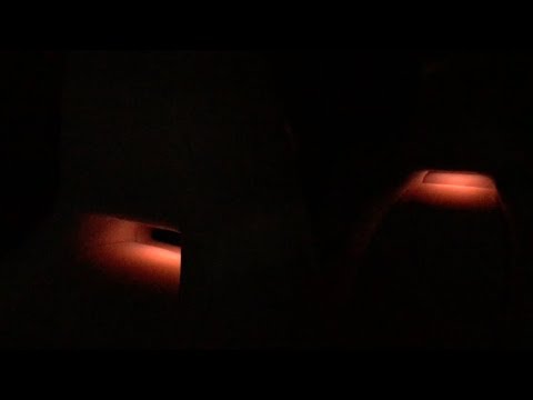 2018 Mercedes CLA Multicolor Ambient Cabin Lighting - Night Review