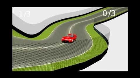 Blender Game Engine - Car Racing AI test (Laggy Video)