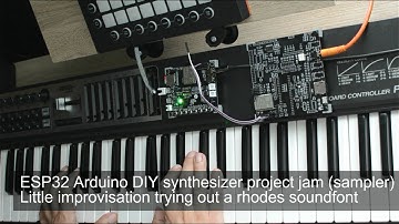 🎹 ESP32 Arduino DIY synthesizer project jam - little improvisation trying out a rhodes soundfont