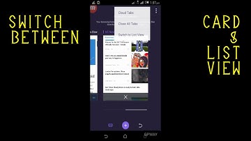 Switch From Card To List View - UC Browser