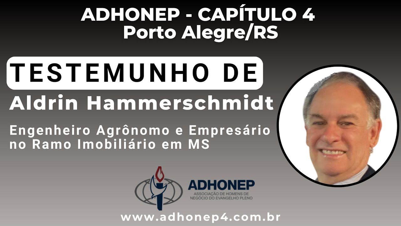 TV ADHONEP - Testemunho de Aldrin Hammerschmidt (Engenheiro)