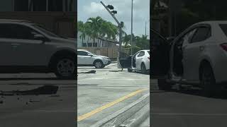 Accidente Miami Dade #onlyindade #accident #roaddanger