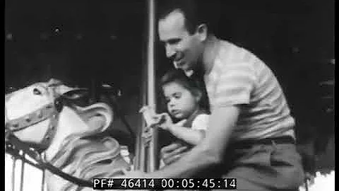 Carousels at Coney Island in the 1940s (from the Periscope Film LLC Archives)