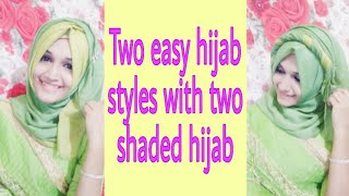 🌺Two simple hijab styles with two shaded hijab🔥GOES WITH SALWAR & CASUALS screenshot 3