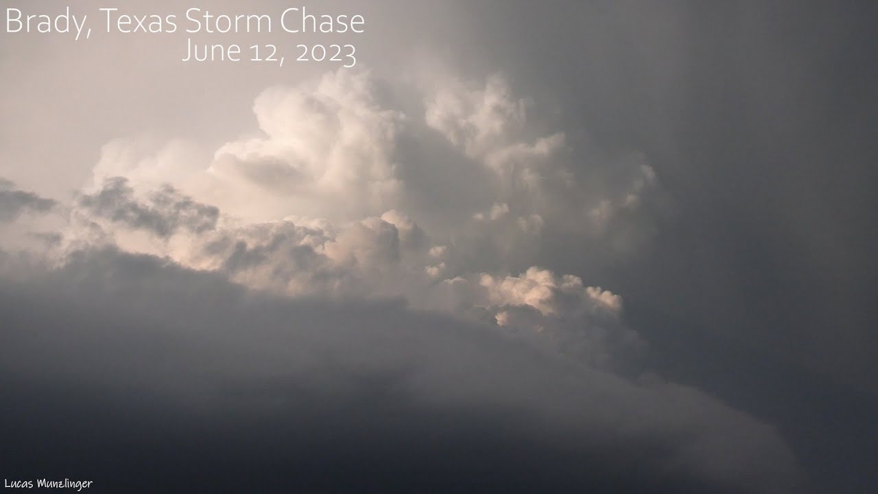 Brady, Texas Supercell June 12, 2023 - YouTube