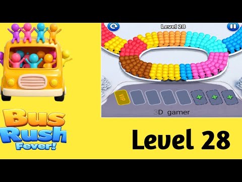 Bus  Rush Fever level 28 solution and walkthrough for gameplay 