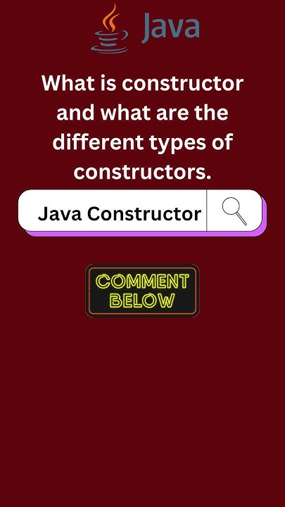 What is constructor in Java | Types of Constructor | Java Programming # ...