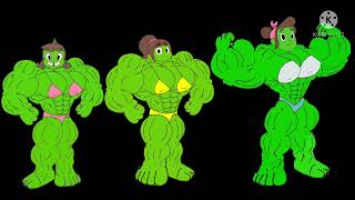 Audrey, Zoe & Mrs. Bertha She Hulk Transformation