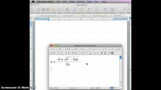 How to enter equations in Microsoft Word for Mac