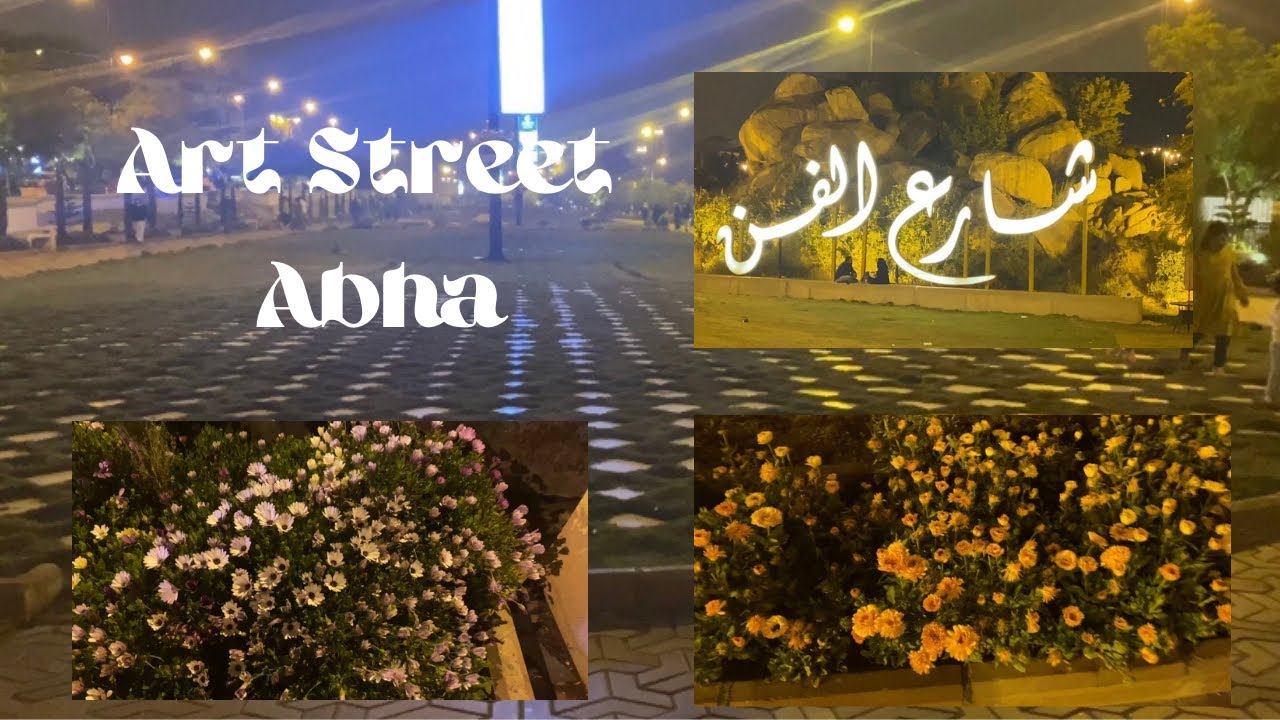 Art street | Abha | a walk through the nature | beautiful street walk | 