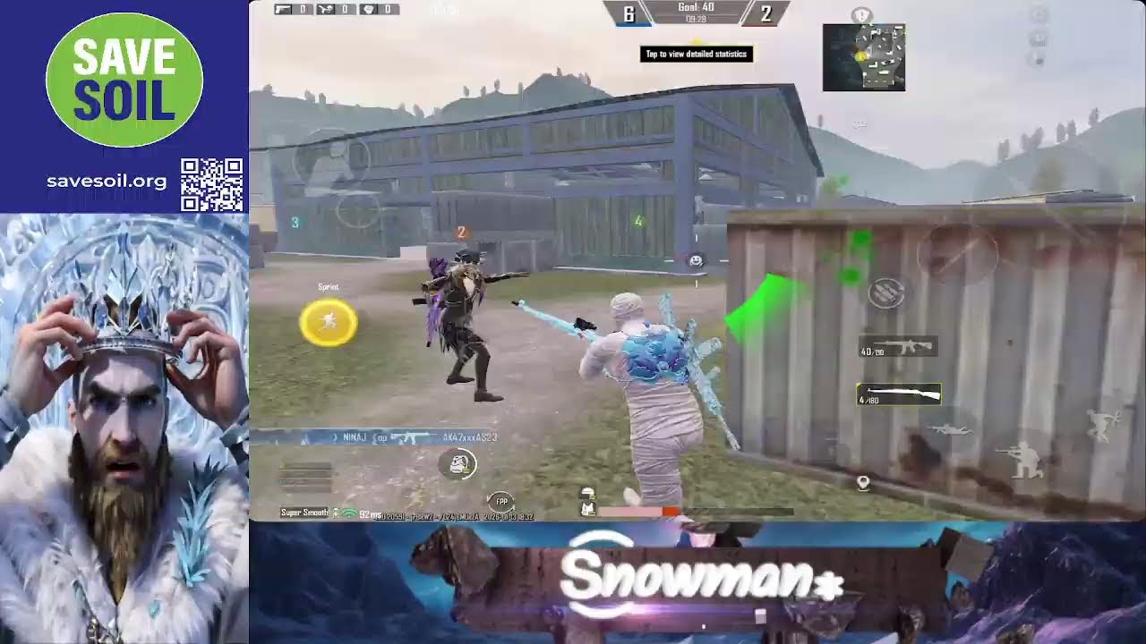 Snowman Playz Live Stream- What an start - Winter * Ice* & Gun Fire*- Aaj Youtubers ke sath khelnge