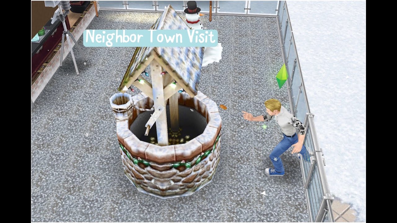 SIMS FREEPLAY NEIGHBOR TOWN VISIT