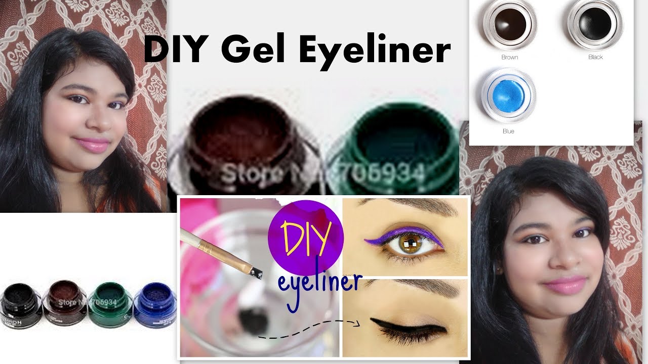 How To Make Gel Eyeliner at Home(3 ways) Easy with 2 ingredients