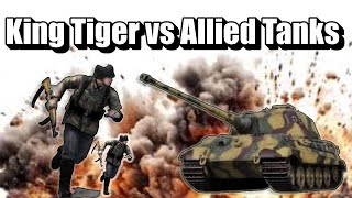 สุดยอดการต่อสู้รถถัง: King Tiger vs Allied Tanks