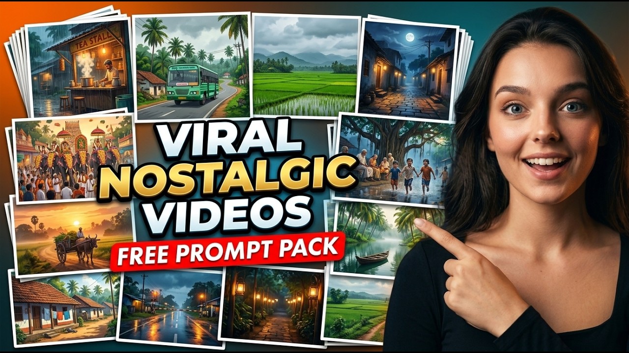 How to Make Viral Nostalgic AI Videos | DOMO AI | Viral AI Niche | FREE Prompt Pack
