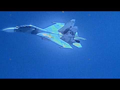 Venezuela SU-30 Flanker Aggressive Unsafe Distance from U.S. EP-3 Aries II - 1 of 4