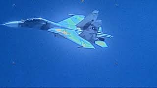 Venezuela SU-30 Flanker Aggressive Unsafe Distance from U.S. EP-3 Aries II - 1 of 4