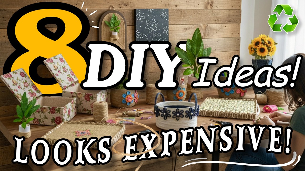 НИКТО НЕ ВЕРИТ, что это картон! 8 идей из джута, которые выглядят ОЧЕНЬ ДОРОГО!