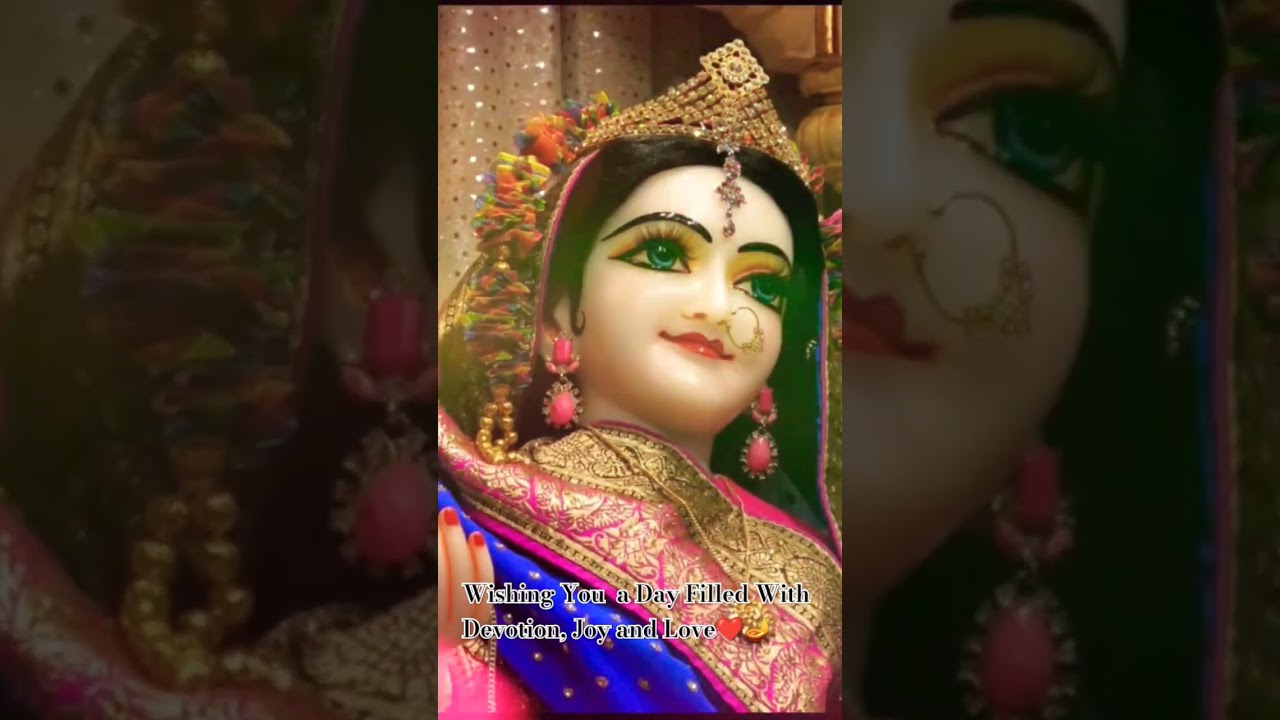 On The Occasion Of Radha Ashtami, I Wish You Only roses No Thorns  In Your Life's Journey..❤🪔