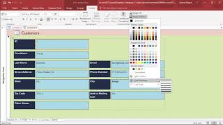 MS Access 2016 - Modify the Design of Form
