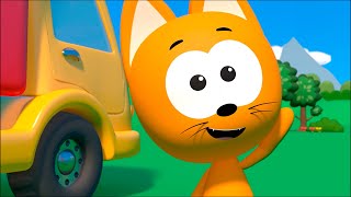 Camión clasificador de formas | Juegos infantiles y dibujos animados | El gatito Koté