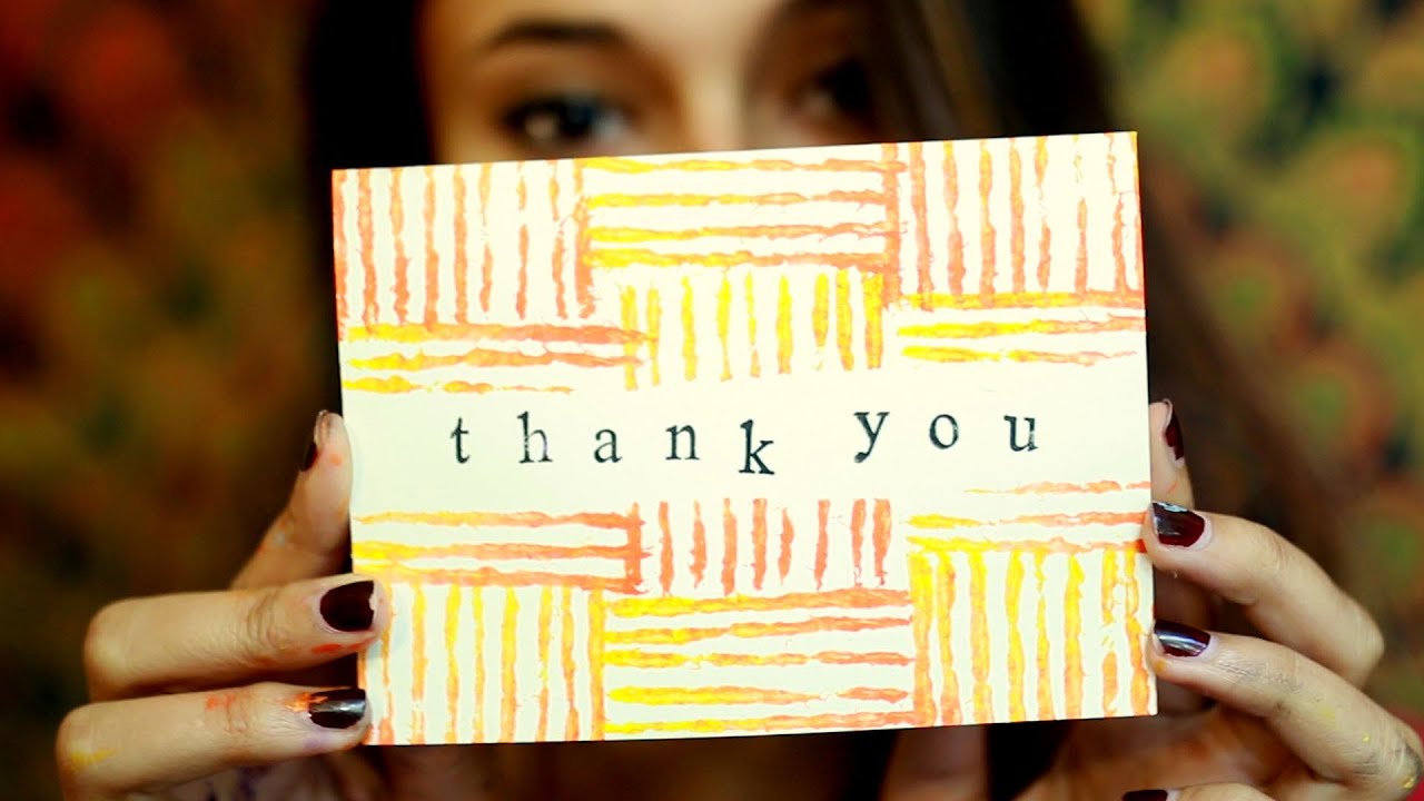 How To Stamp Thank You Cards YouTube