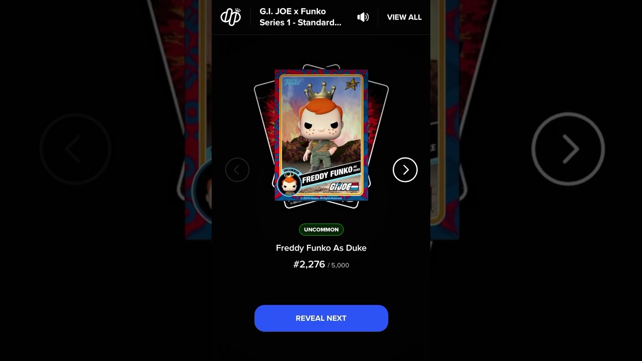 Opening a standard pack of NFT GI Joe Funko Digital