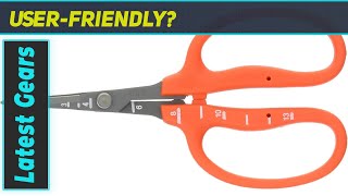Ciseaux Courbes Chikamasa B-500SRF Avec Revêtement Fluoré Orange - Pour Jardin, Récolte, Taille - Acier Inoxydable, Fabriqué Au Japon
