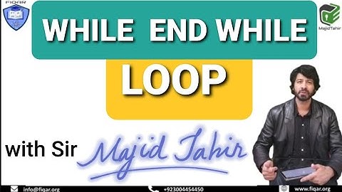 Learn WHILE LOOP with Sir Majid Tahir (Pseudocode, flowchart and VB code with program output)