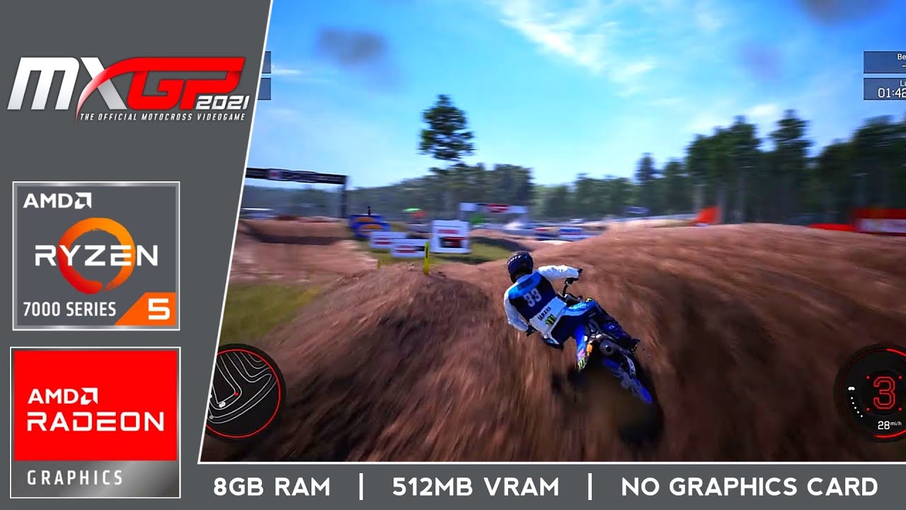 AMD Ryzen 5 7430U with Radeon Graphics | MXGP 21 : The Official MotoCross VideoGame
