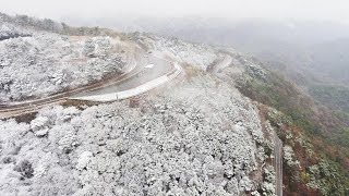 六甲山・春なのに列島積雪