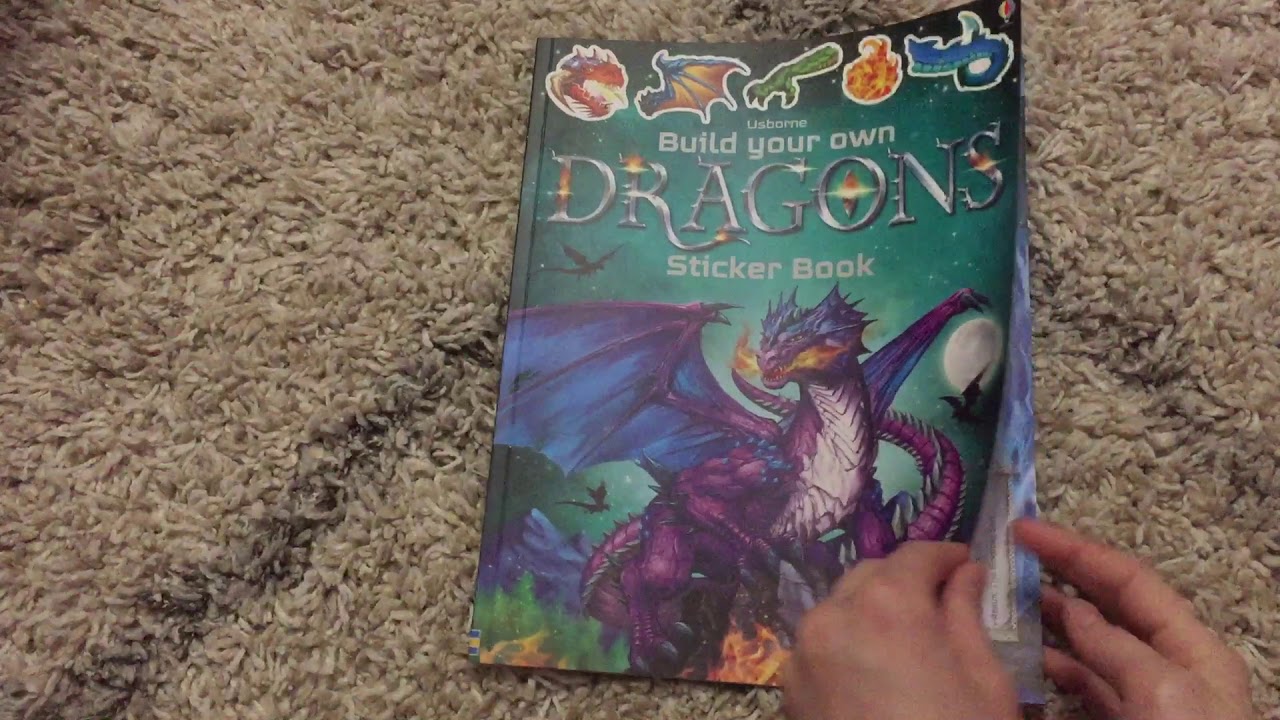Usborne Build Your Own Dragons Sticker Book YouTube
