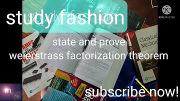 Weierstrass factorization theorem ll (complex analysis)ll  m.sc mathematics