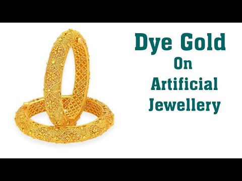 Dye Gold Plating | Lacker Gold Polish | Gold Plating on Immitation jewellery | Gold | Electro Polish