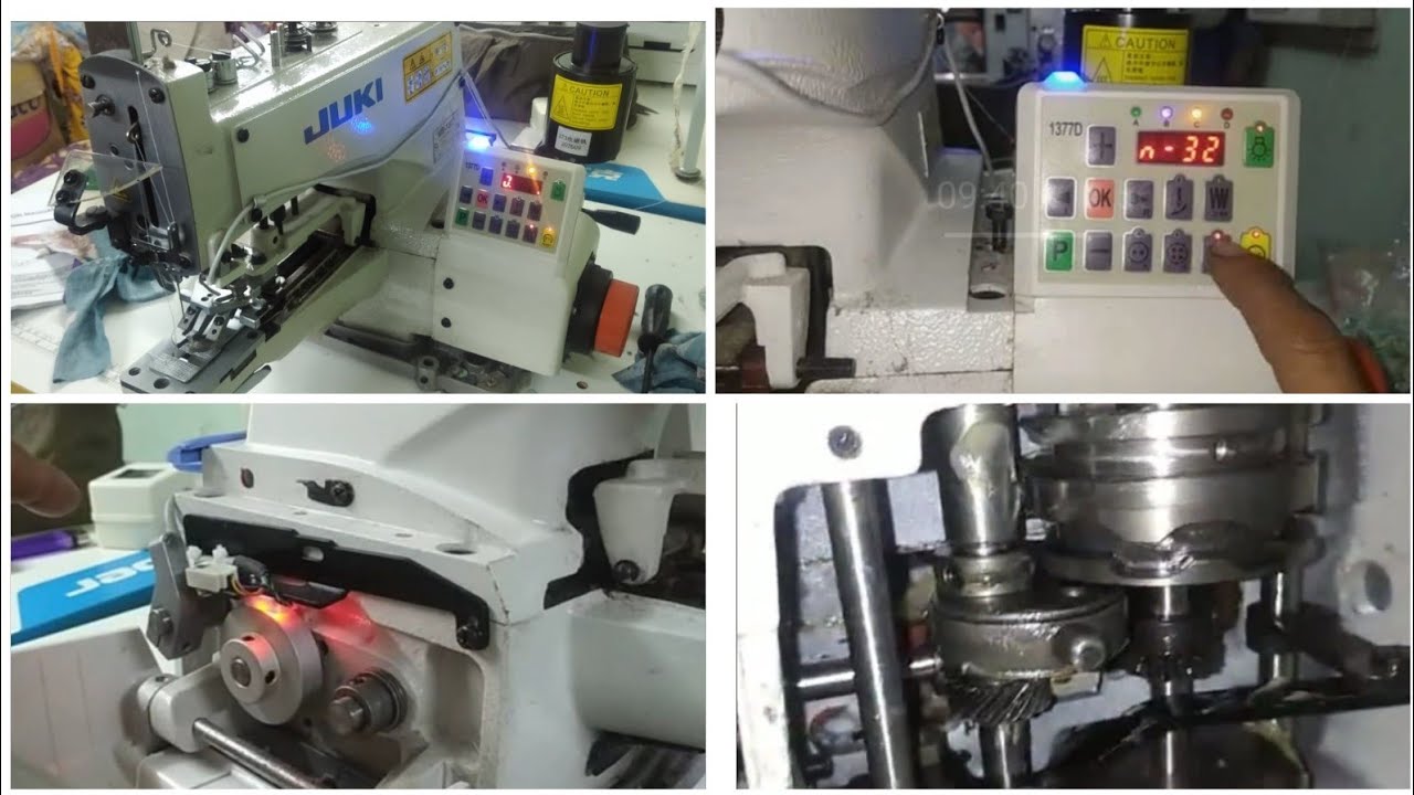 Juki MB1377ကြယ်သီးတပ်စက်ကြုံတုန်းလေ့လာခဲ့တာလေး