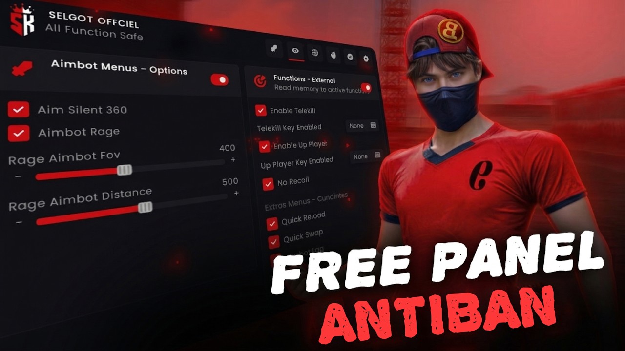 FREE FIRE PC PANEL OB53 UPDATED X6 💻 PULL ENEMY 🔥 SPEED | AIM SILENT ...