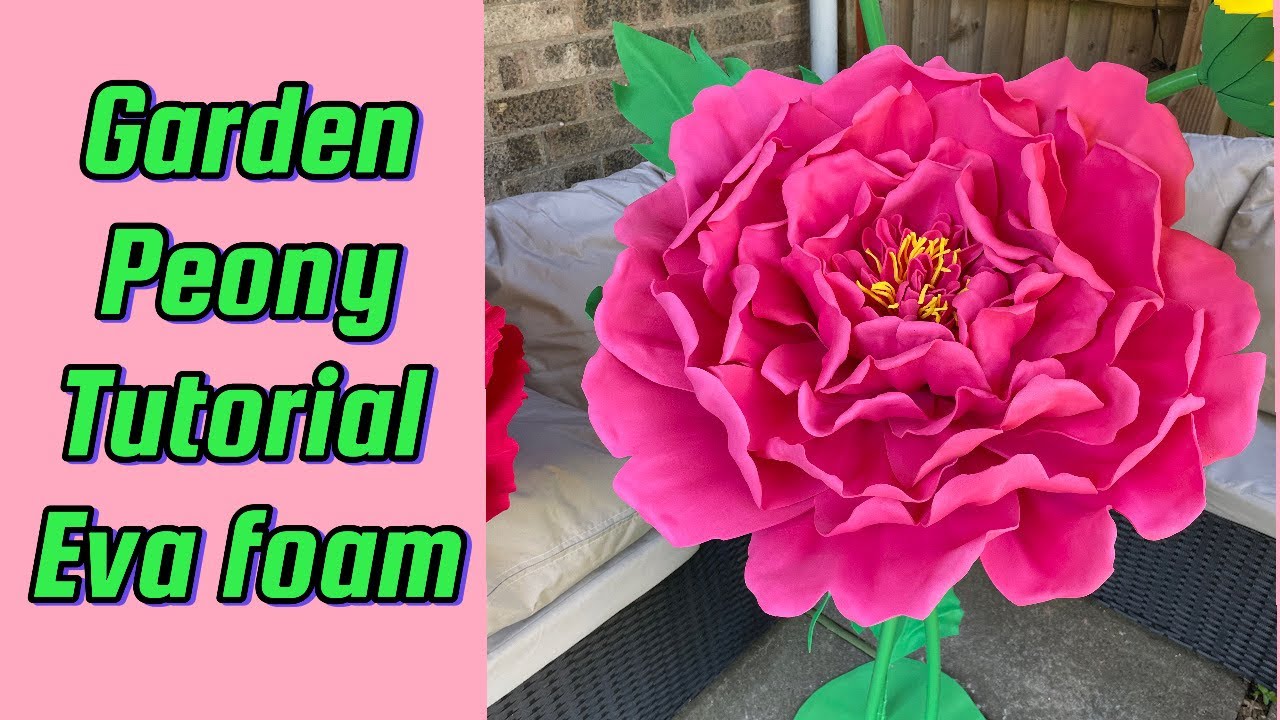 ✨How to make giant peony flower🌷 From eva foam✨ #diy #handmade #xldecorations #flowers