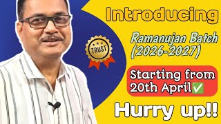 Ramanujan Batch 2026-2027" Launched🤗🥳🥳 | Starts From 20th April | StudyTech Assam