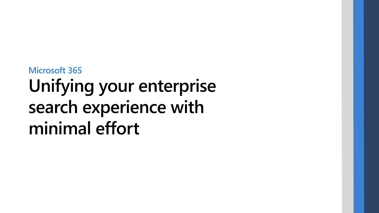 Unifying your organization’s search experience with minimal effort