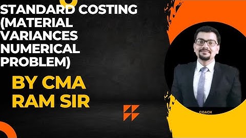 standard costing material variance numerical problems