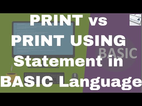 Lecture #18: PRINT vs PRINT USING Statement in BASIC Language