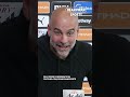 DON'T CLAP ME! CLAP ME ON SUNDAY! 👏 | Pep Guardiola receives a huge round of applause from reporters