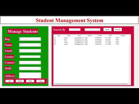 Student Management System in python.