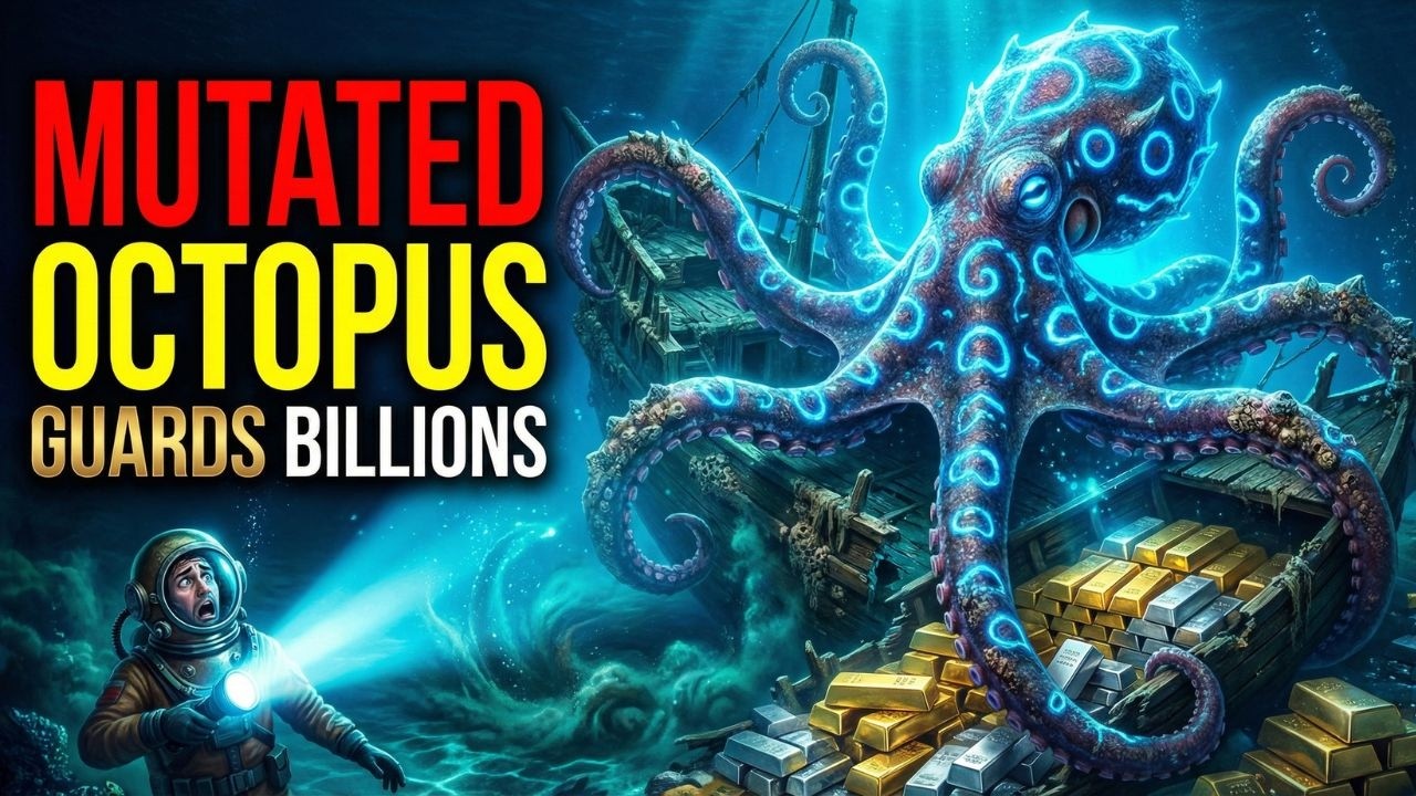 Giant Mutated Octopus Guards Billions in Deep Sea Gold Treasure! | ASMR