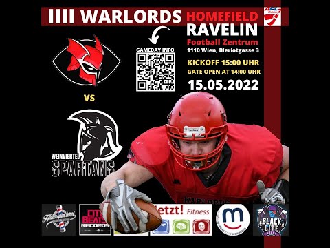 Livestream AFL Division 2 Vienna Warlords vs. Weinviertel Spartans