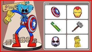 HUGGY WUGGY DRESS UP vs Avengers and Iron Man | POPPY PLAYTIME ANIMATION