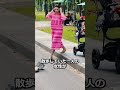 道路上の石を片付ける女性がすごいです